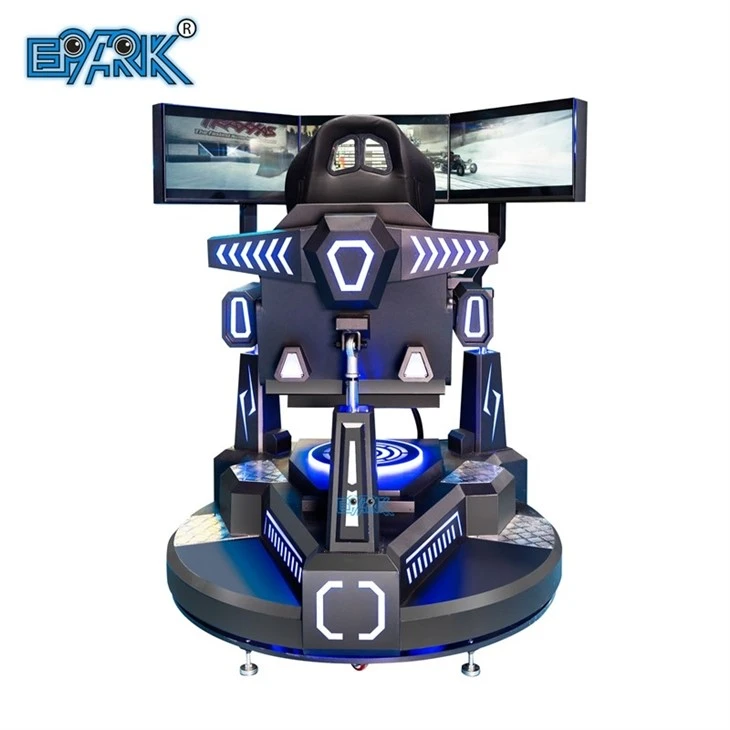 Three Screen Racing Car Simulator VR Game Machine factory